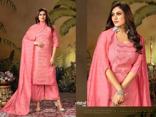 Trendy Aakruti silk designer exclusive Readymade Suit Collection